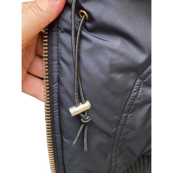 Vtg Rocawear Reversible Hooded Puffer Jacket Coat Black Red Sz M Broken Zip - Picture 9 of 12